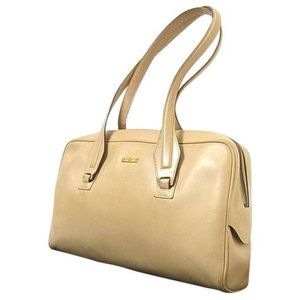Gucci Vintage Satchel Camel Brown Leather RARE 2 Handle